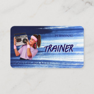 Modern Trendig Personlig Tränare Foto Visitkort