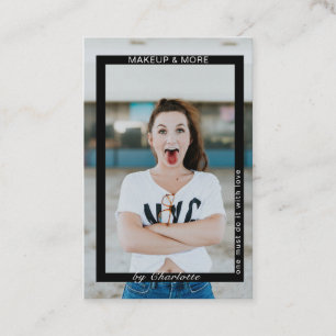 Modern Trendig Photo Affärskort Visitkort