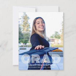 Modern Trendig Photo Studenten annons Card
