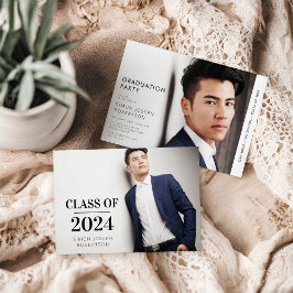 Modern Trendig Photo Studenten Inbjudningar