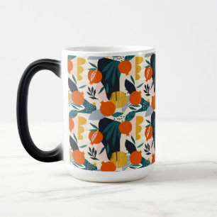 Modern Trendig Preppy Chic Apricot and Löv Magisk Mugg