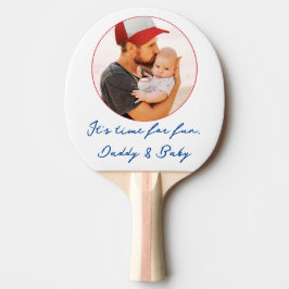 Modern Trendig Preppy Coola Photo First Fars dag Pingisracket