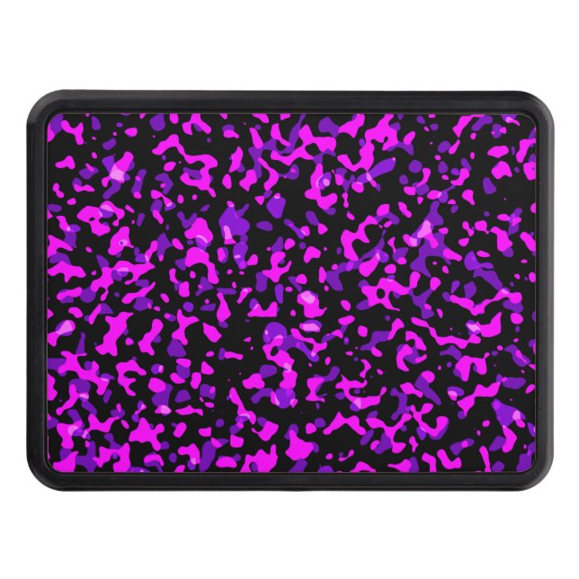 Modern Trendig Rosa och Lila Camouflage Mönster Dragkroksskydd (Framsidan)