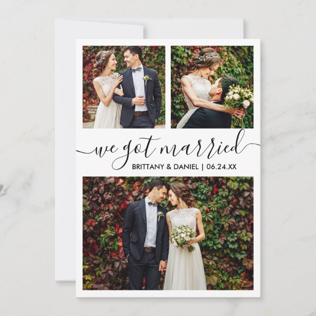 Modern Trendig-skript Vi Har har målat 3 foto Meddelande (Framsida)