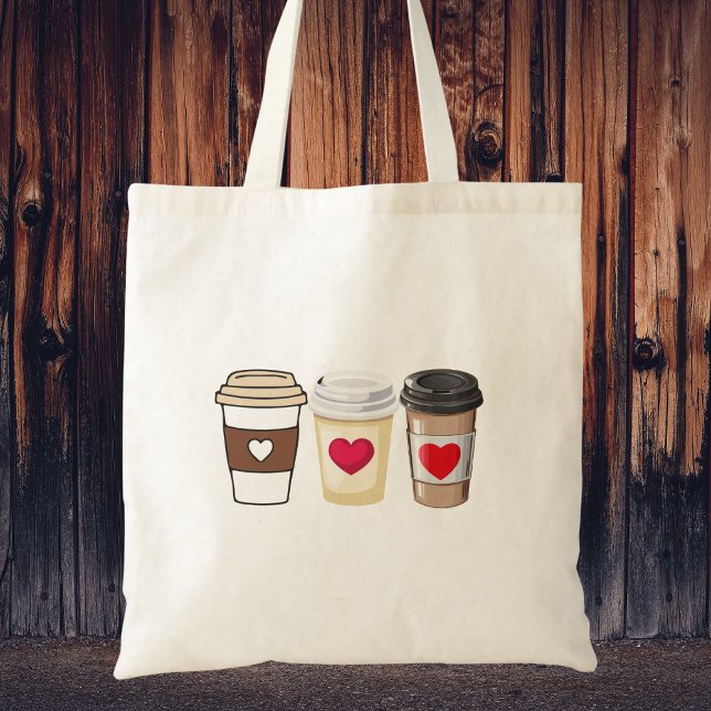 Modern Trendig Söt Kaffe Tygkasse (Skapare uppladdad)