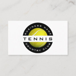 Modern Trendig Tennis Klubb Coach Logotyp Social M Visitkort