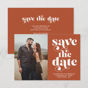 Modern Trendig Typografi - fotospara datum