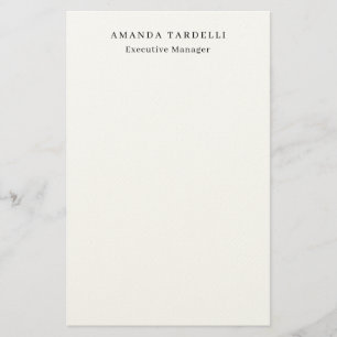 Modern Trendig Unik Kreativ Minimalistisk Design Brevpapper