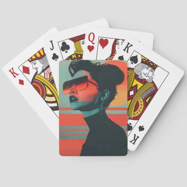 Modern Trendig Uppspelningskort för könsceller för Casinokort (Baksidan)