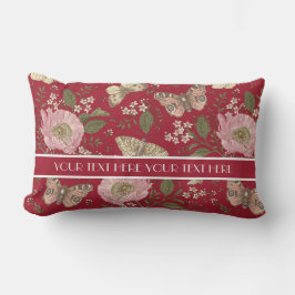 Modern Trendig Wildblomme Botanical Blommigt Monog Lumbarkudde