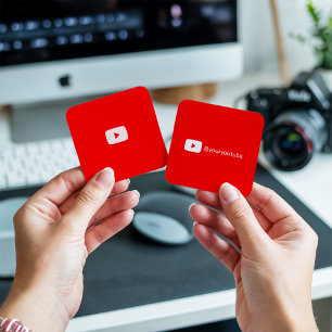 Modern trendig YouTube social-logotyp - enkel