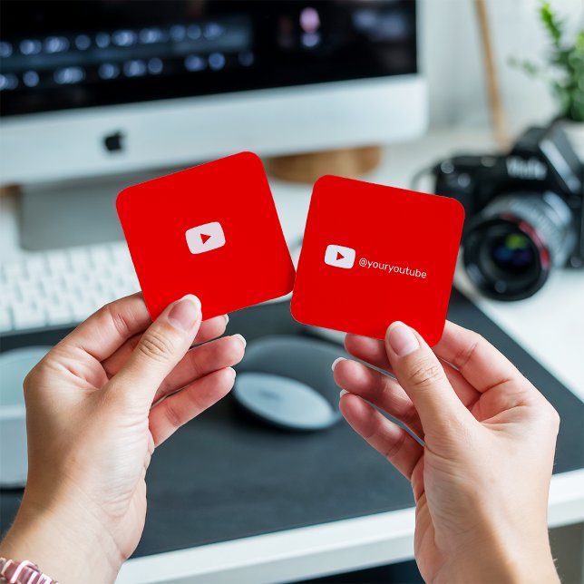 Modern trendig YouTube social-logotyp - enkel (Modern trendy YouTube social media simple logo)