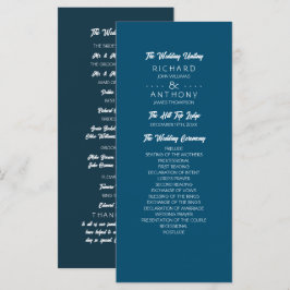 Modern, Trendiget Bröllop Program