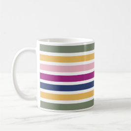 Modern Trending Stripe Christian PSALM 46:10 Kaffemugg