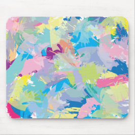 Modern Trendy Abstract Art, Fun Colorful Desk Mat Musmatta