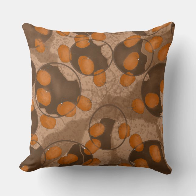 Modern trendy elegant simple boho chic brown  kudde (Framsida)