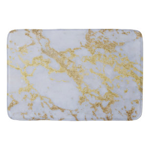 Modern Trendy Gold Glitter Marble Badrumsmatta