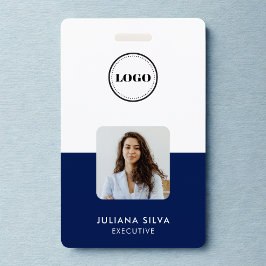 Modern Trendy Minimalist Photo | Navy Blue ID