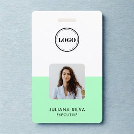 Modern Trendy Minimalist Photo | Neo Mint Green ID