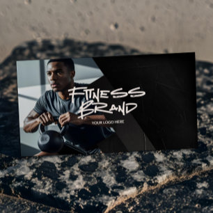 Modern Trendy Sportig Fitness Personlig Tränare Visitkort