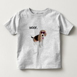 Modern tri-färg beaglehund t-shirt