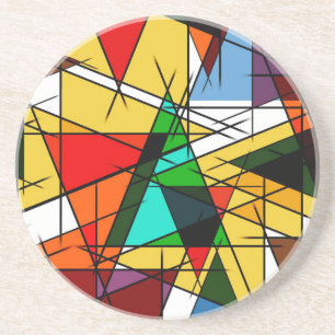 Modern triangel färgrik geometrisk underlägg
