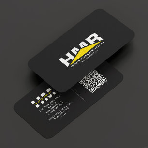 Modern triangel för Gult för allmän entreprenör Visitkort