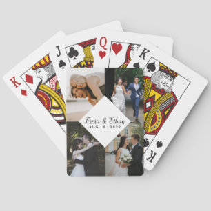 Modern triangel för Mång--Foto Collagevit Casinokort