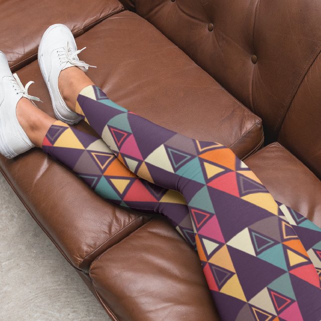 Modern triangelcitat leggings (Skapare uppladdad)