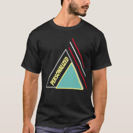 Modern triangeldesign Anpassa Unisex-Snyggt T Shirt