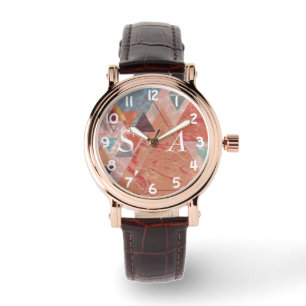 Modern triangeldesign - konstnärlig geometri armbandsur