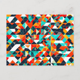 Modern triangelgeometri Abstrakt Vykort
