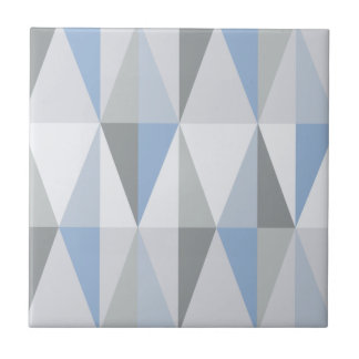 Modern trianglar Himlar Blue i mitten av århundrad Kakelplatta