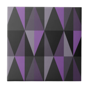 Modern triangles-Mörk-våld i mitten av århundradet Kakelplatta