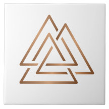 Modern Trinity Knutplatt - Minimalist Brons