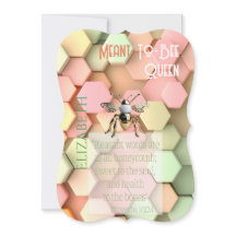 Modern Tro Peach Rosa Gul Grön Bikupa Guld Bi