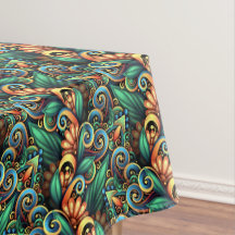 Modern Tropical Abstrakt Tablecloth