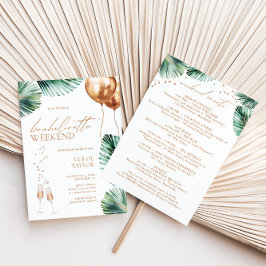 Modern Tropical Bachelorette Helg-inbjudan Inbjudningar