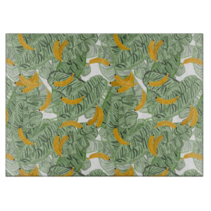 Modern Tropical Banana Greenery Mönster