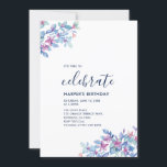 Modern Tropical Blommigt Sommar Vuxen Födelsedagsf Inbjudningar<br><div class="desc">Fira din speciella dag med den här tropiska festinbjudan har enkel och snyggt typografi och tropiskt mönster. Den här designmallen är fullt anpassade.</div>
