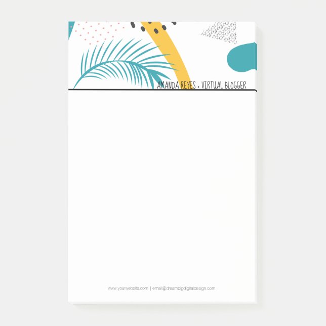 Modern Tropical Collage Post-it Block (Framsida)