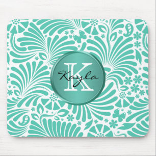 Modern Tropical Damask Monogram Musmatta
