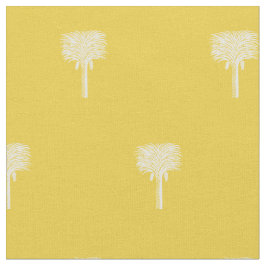 Modern Tropical Date Handflatan Gult Tyg