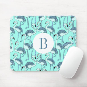 Modern Tropical Flamingos Monogram Musmatta
