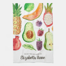 Modern Tropical Frucs Food Script Namn
