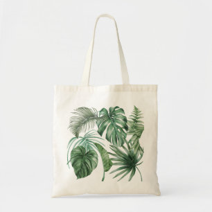 Modern Tropical Löv Monstera Beach Tygkasse