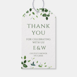 Modern Tropical Lövs Par Shower Presentetikett