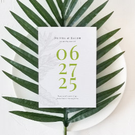 Modern Tropical Save the Date Inbjudningar