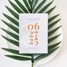 Modern Tropical Save the Date Inbjudningar