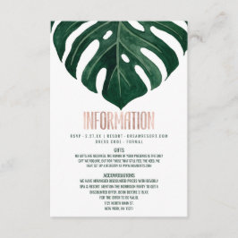 Modern Tropical Swiss Cheese Löv Ro Guld Detail Tilläggskort